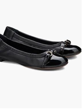 AGL black Monika Cap Toe Ballet Flat size 39.5 size 8.5